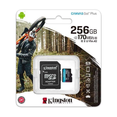 Memoria MicroSD Kingston Canvas 256GB 170MB/s