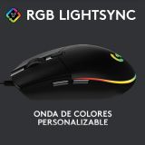 Mouse Logitech G203 RGB LIGHTSYNC Negro