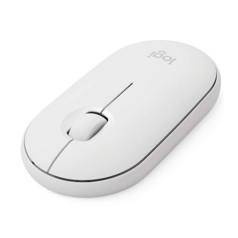Mouse Logitech Pebble M350 Inalámbrico Blanco Crudo