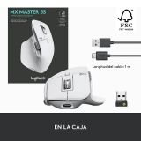 Mouse Logitech MX Master 3S Gris pálido inalámbrico