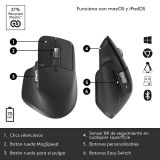 Mouse Logitech MX Master 3S Grafito inalámbrico